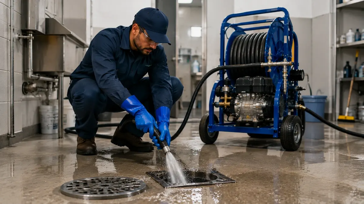 Floor Drain Hydro Jet Cleaning in Anaheim