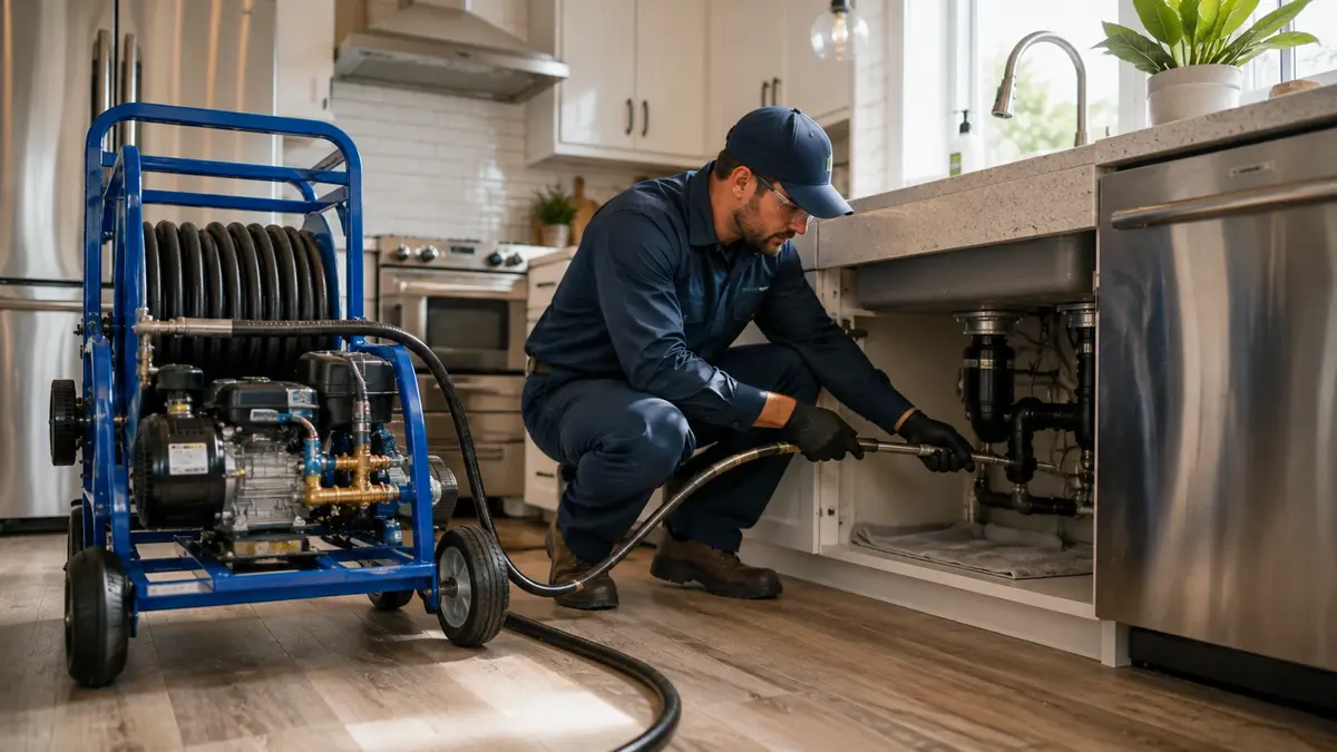 Kitchen Drain Hydro Jetting in Anaheim