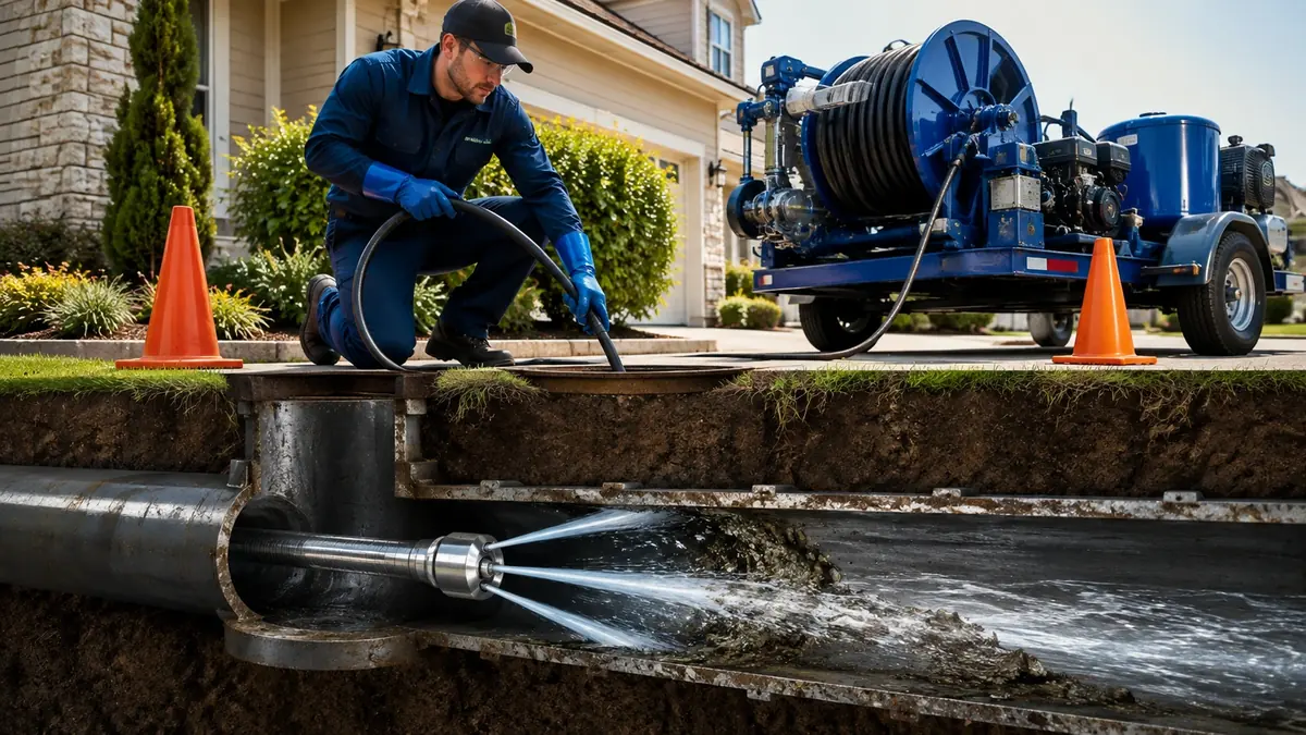 Main Sewer Line Hydro Jet Cleaning in Anaheim